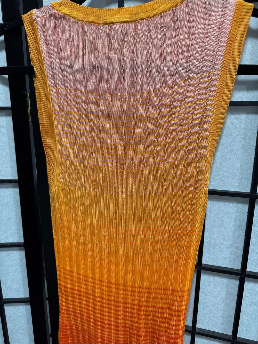 Maje Tie-Dye Knit Maxi Dress – Orange Ombre | Size 0 - Picture 16 of 17